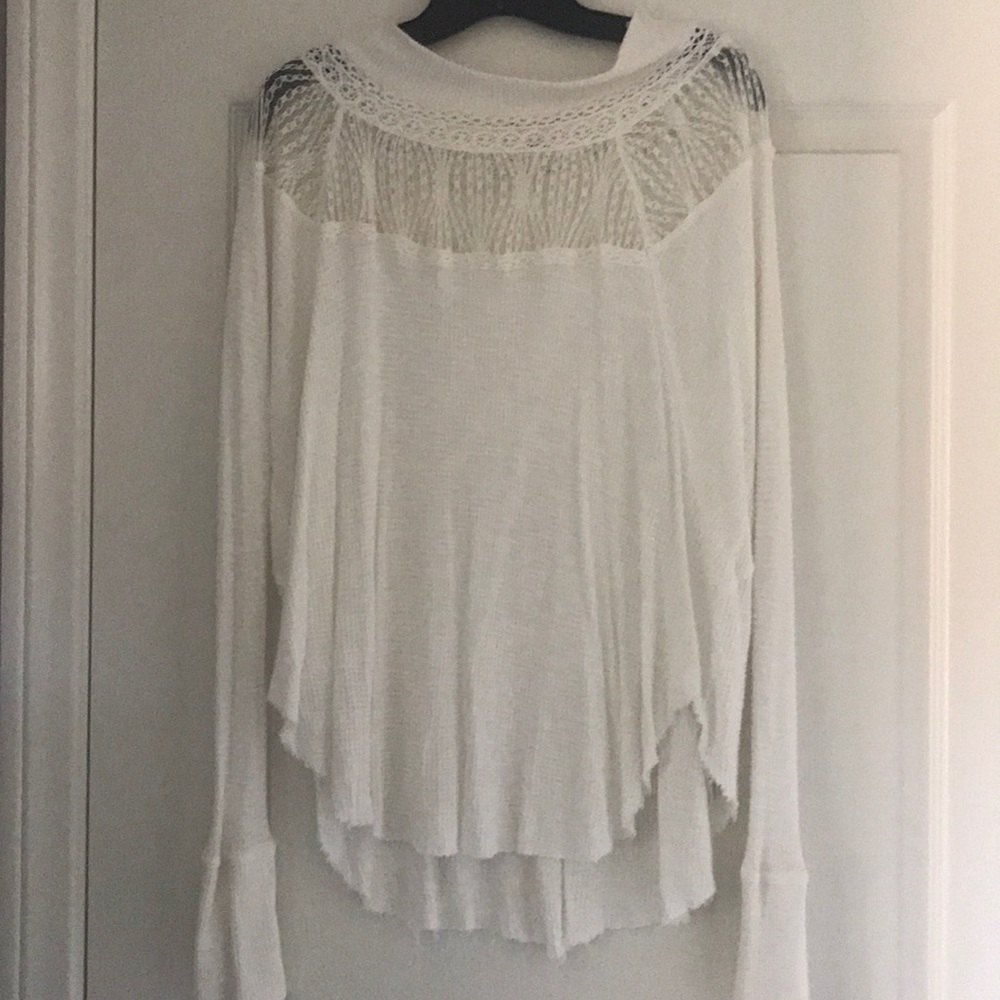 Free people long sleeve with lace
